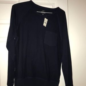 New navy crew neck sweater - J. Crew - Size L